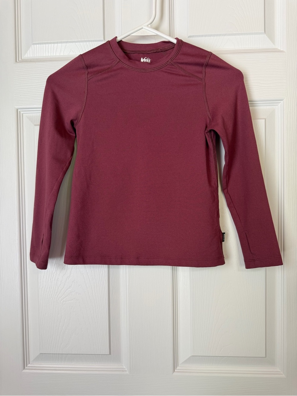 REI Kids' Long-Sleeve Crewneck Sport Top - Burgundy